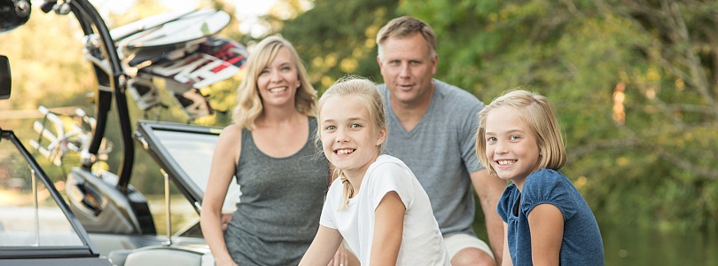 Family Outing on the Boat boat parts canada