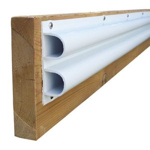 Dock Edge 1002F Air Cushion™ Double “D” Profile, White, 8′