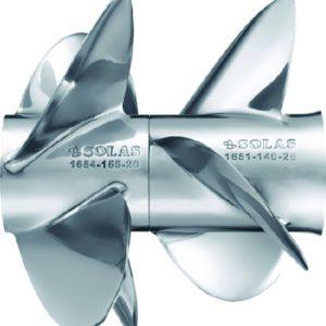 Solas 8551-139-17 Dual Propeller For Volvo Penta, Stainless Steel, Rear Solas 8551-139-17 Dual Propeller For Volvo Penta, Stainless Steel, Rear