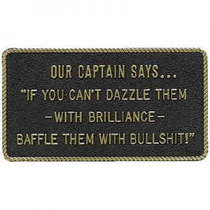 OUR CAPTAIN SAYS…