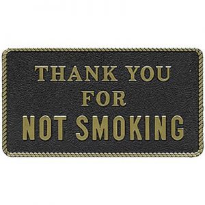 THANK YOU FOR NOT SMOKING