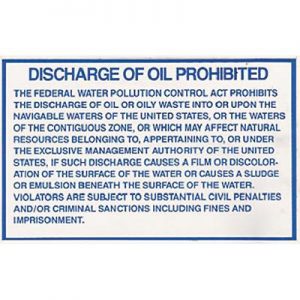 IDENTI LABEL OIL DISCHARGE IDENTI LABEL OIL DISCHARGE