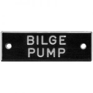 NAMEPLATE BILGE PUMPS PKG/5