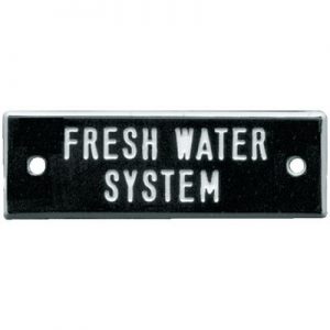 NAMEPLATE-FRESH WATER SYS 5/PK