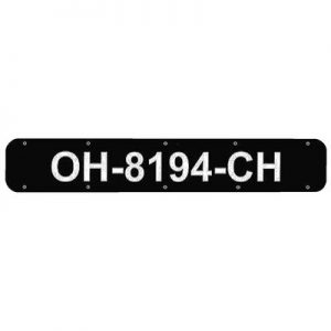 24 REGISTRATION PLATES/BLACK 24 REGISTRATION PLATES/BLACK