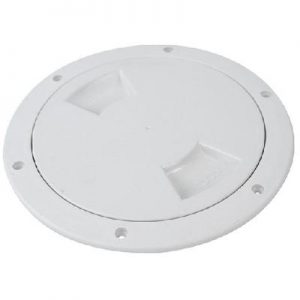 WHITE 6IN DECK PLATE