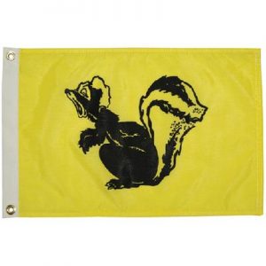 FLAG GLO SKUNK 12X18 FLAG GLO SKUNK 12X18