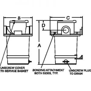 STRAINER 3/4 PLS BSKT LOWPROFI STRAINER 3/4 PLS BSKT LOWPROFI