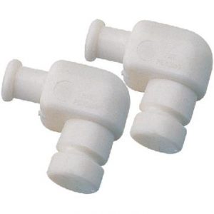 90 DEG INSIDE EYE END WHT 2/CD 90 DEG INSIDE EYE END WHT 2/CD