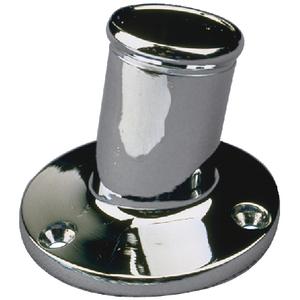 CHROME BRASS POLE SOCKET-1 1/4 CHROME BRASS POLE SOCKET-1 1/4