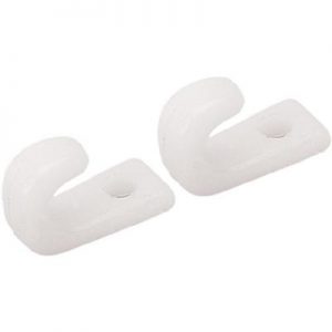 LASHING HOOK 1-HOLE WHT 5PK LASHING HOOK 1-HOLE WHT 5PK