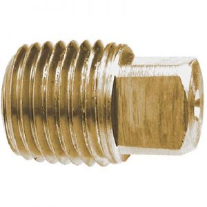 1/2 BRASS SQ HEAD PIPE PLUG