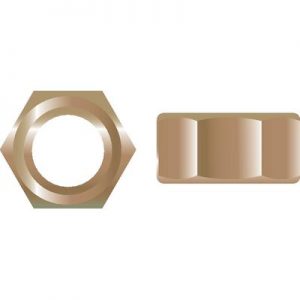 1/4-20 FNSHD HX NUT SILBRZ 100