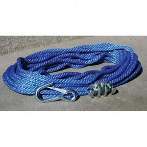 ANCHOR ROPE 100’W/CLEAT & HOOK ANCHOR ROPE 100’W/CLEAT & HOOK