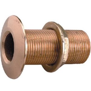 1 1/4 BRONZE THRU HULL W/NUT 1 1/4 BRONZE THRU HULL W/NUT